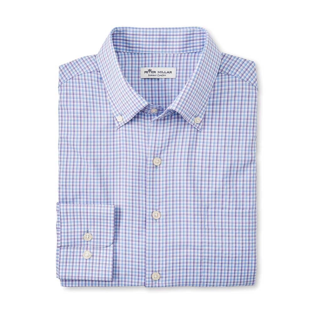 Peter Millar Fayette Performance Twill Sport Shirt-MENS CLOTHING-Violetta-M-Kevin's Fine Outdoor Gear & Apparel