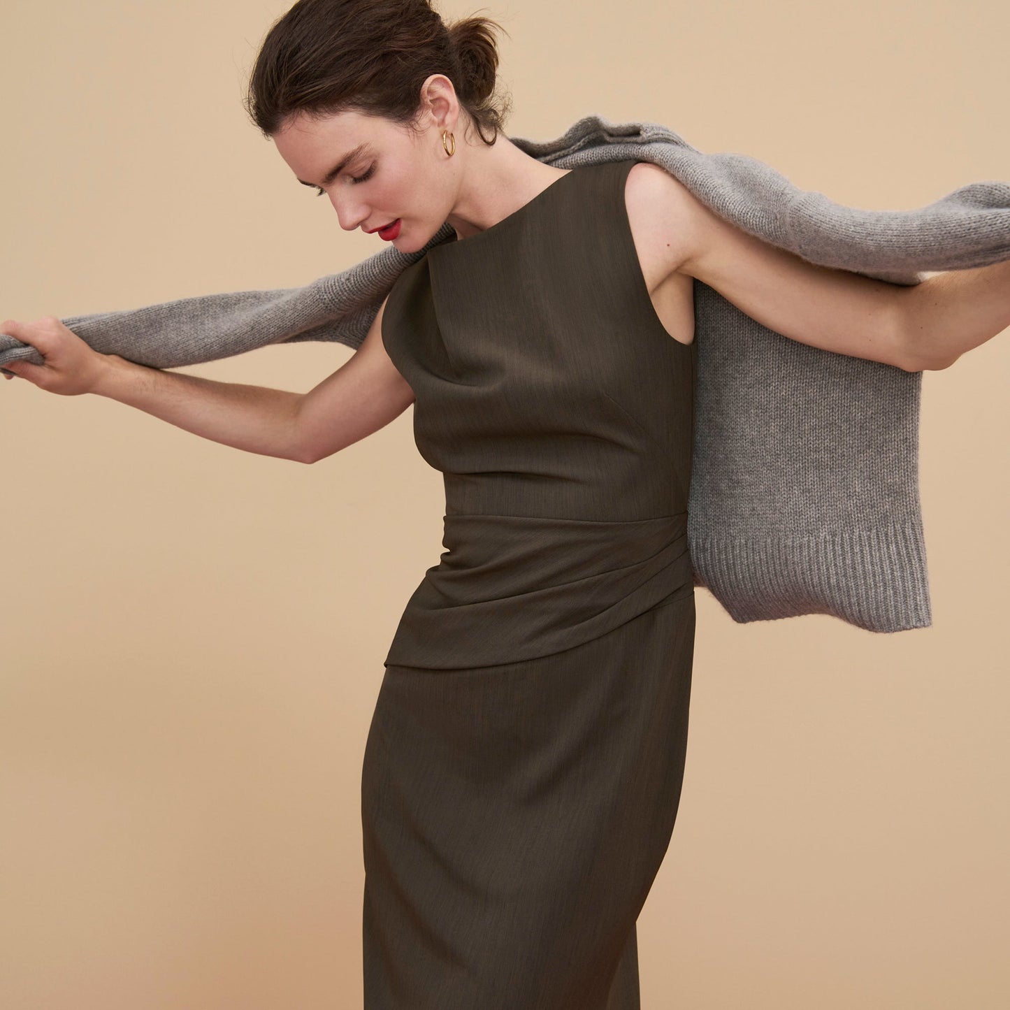 Maisie Dress - Recycled WonderTex :: Kale