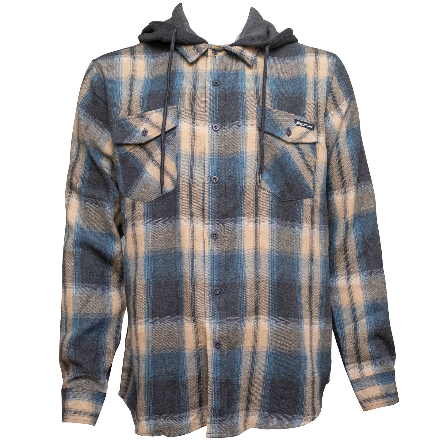 Surf Station Early Morning Hooded Men's L/S Sweater Flannel