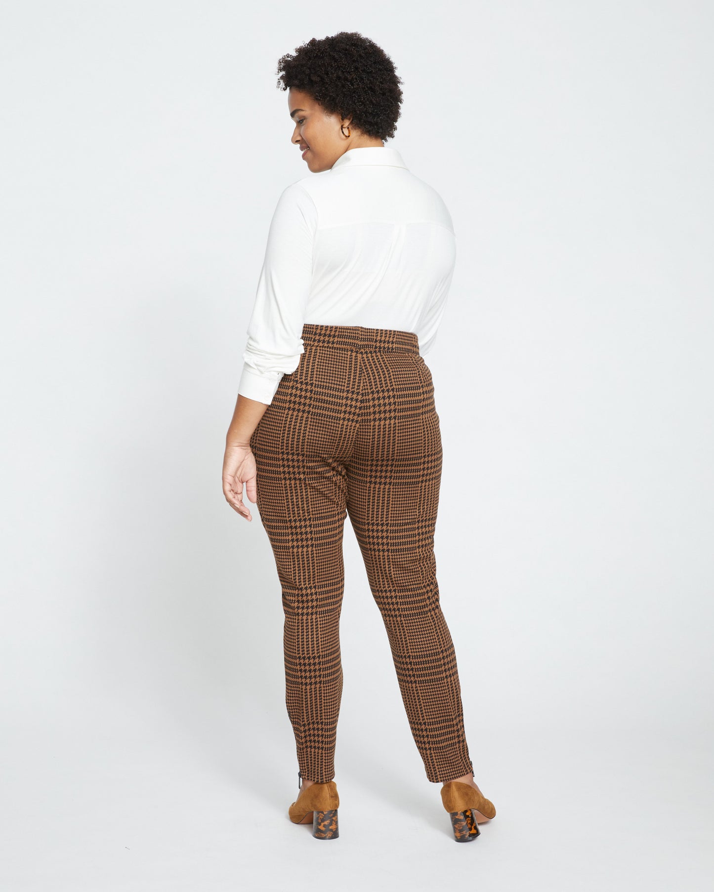 Moro Pocket Signature Ponte Pants - Autumn Houndstooth Jacquard