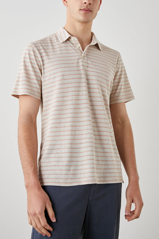 NAPOLI POLO SHIRT - TOULOUSE SUNSET STRIPE