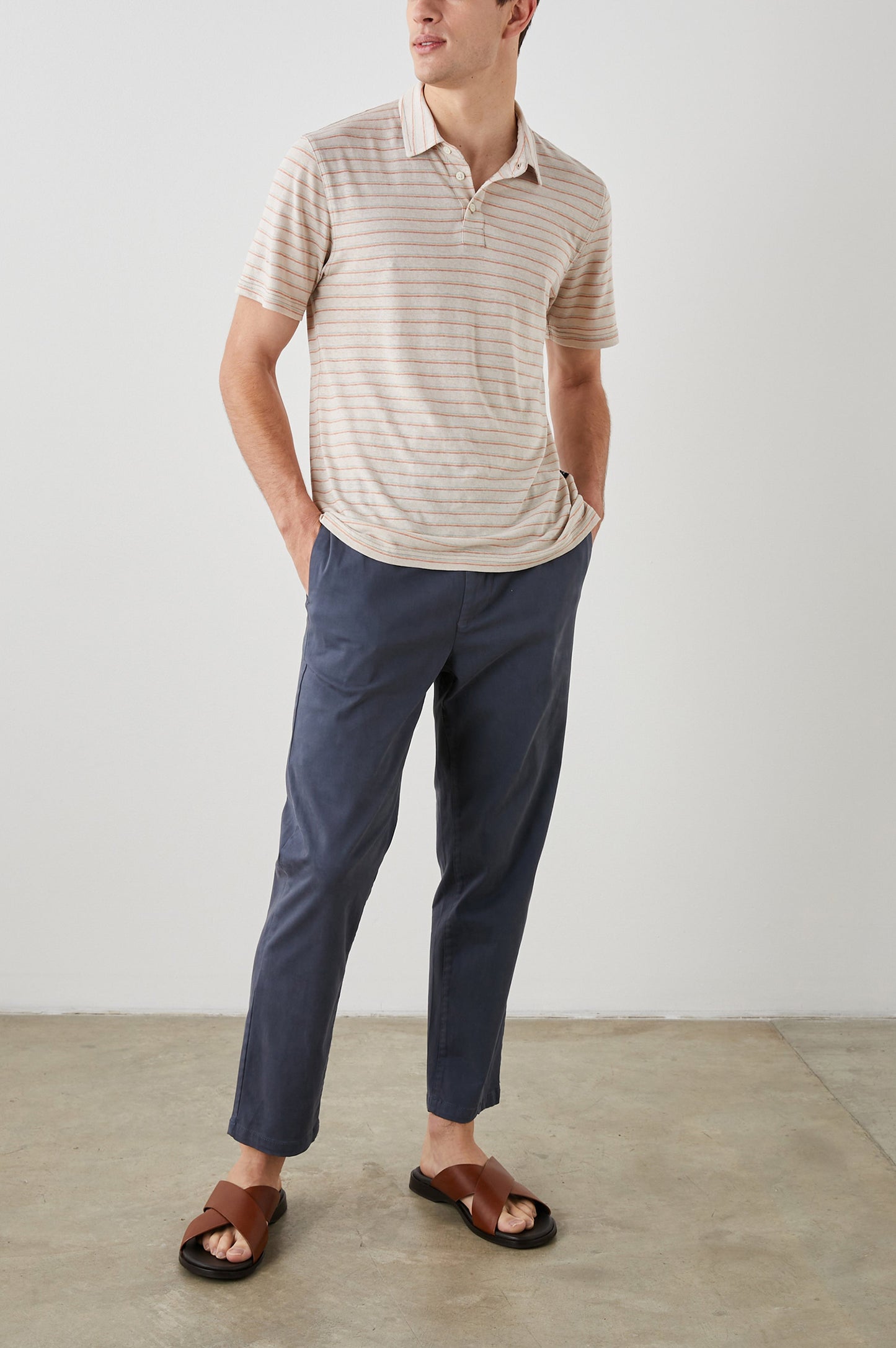 NAPOLI POLO SHIRT - TOULOUSE SUNSET STRIPE