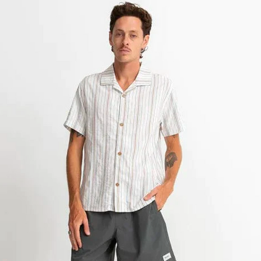Rhythm Vacation Stripe Men's S/S Dress Shirt