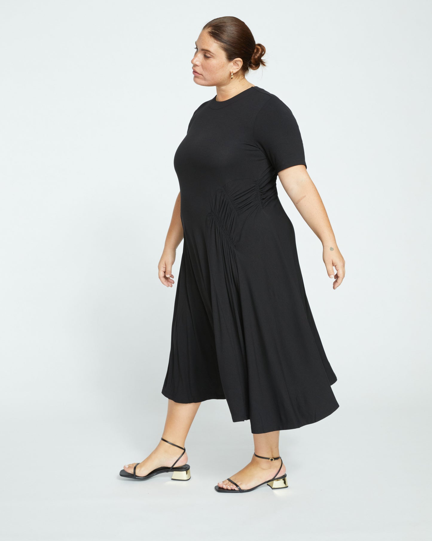 Devi Liquid Jersey Dress - Black
