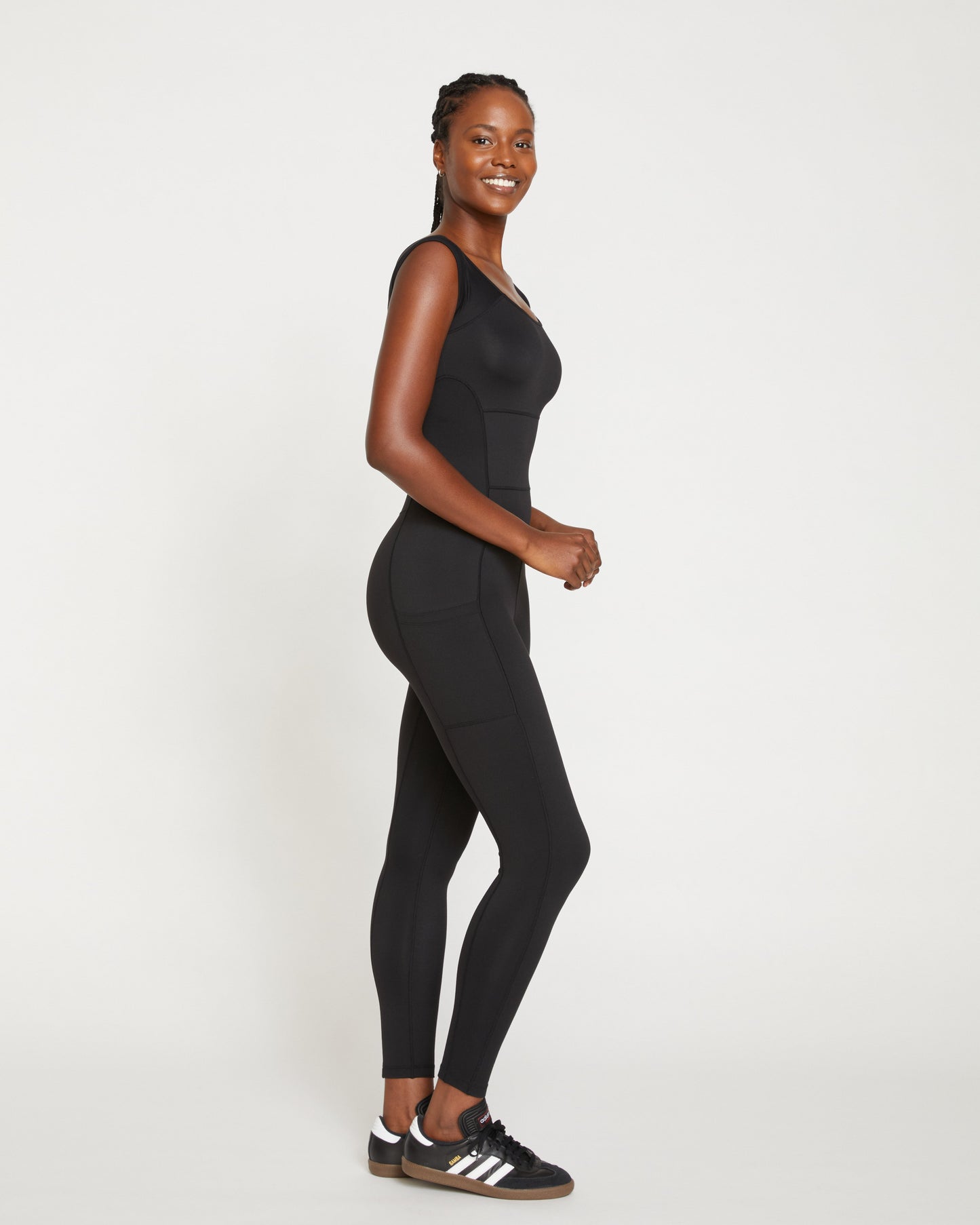 Next-to-Naked Cap Sleeve Bodysuit - Black