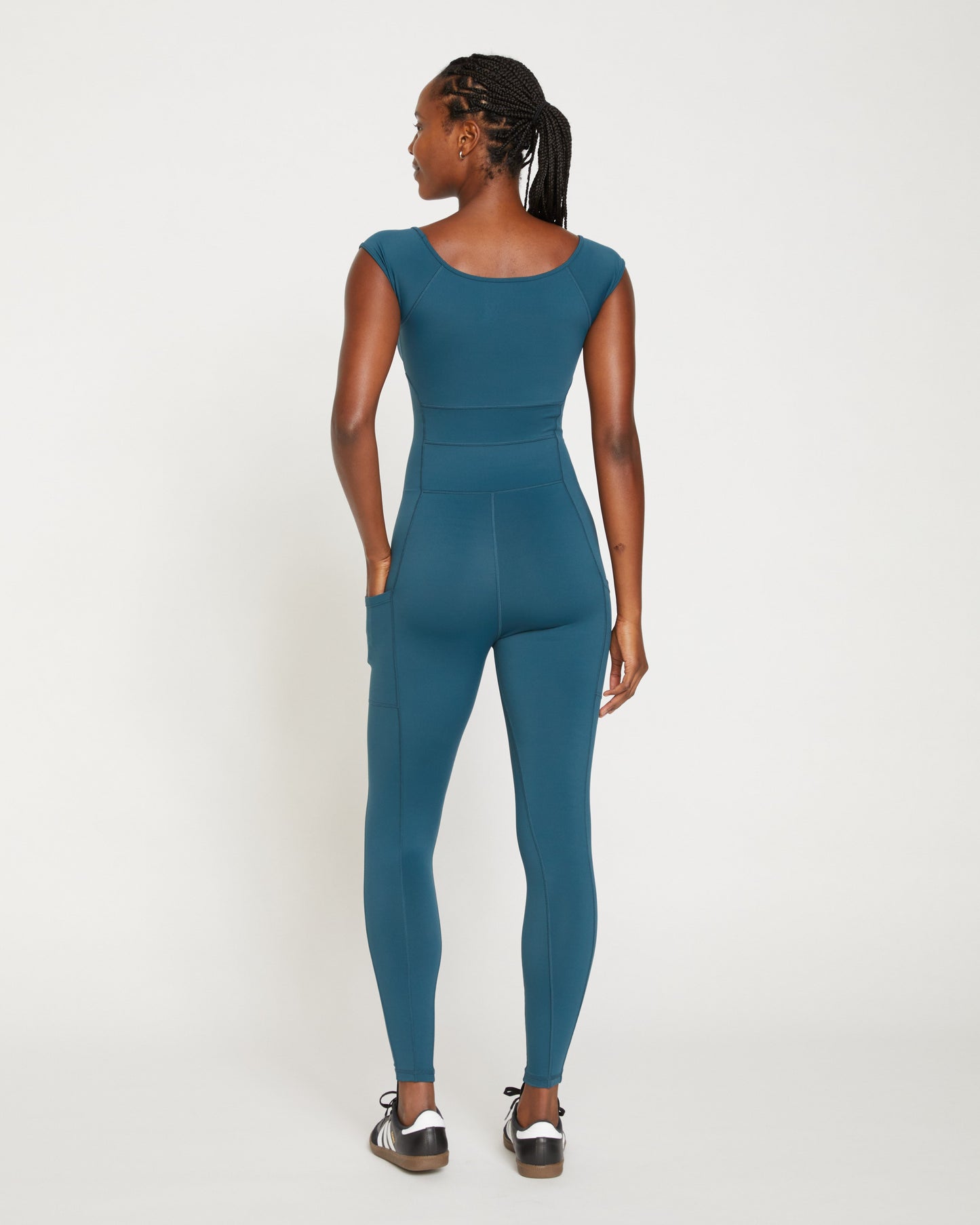 Next-to-Naked Cap Sleeve Bodysuit - Deep Sea
