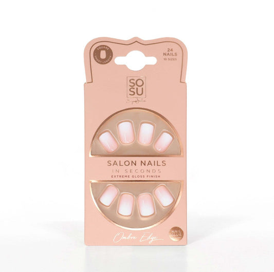 Ombre Edge Faux Nails