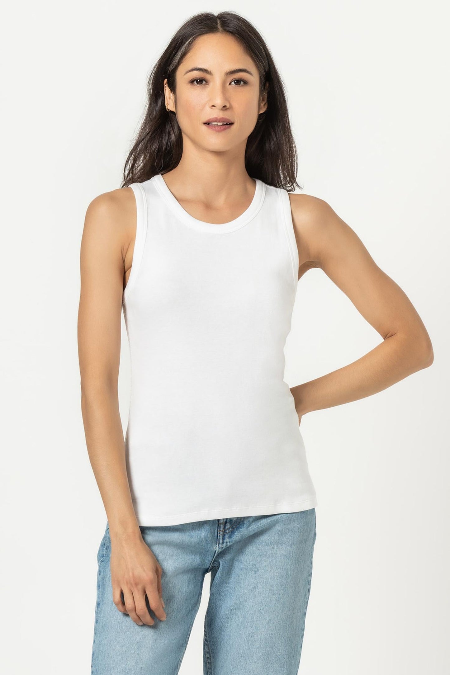 Jewel Tank in White