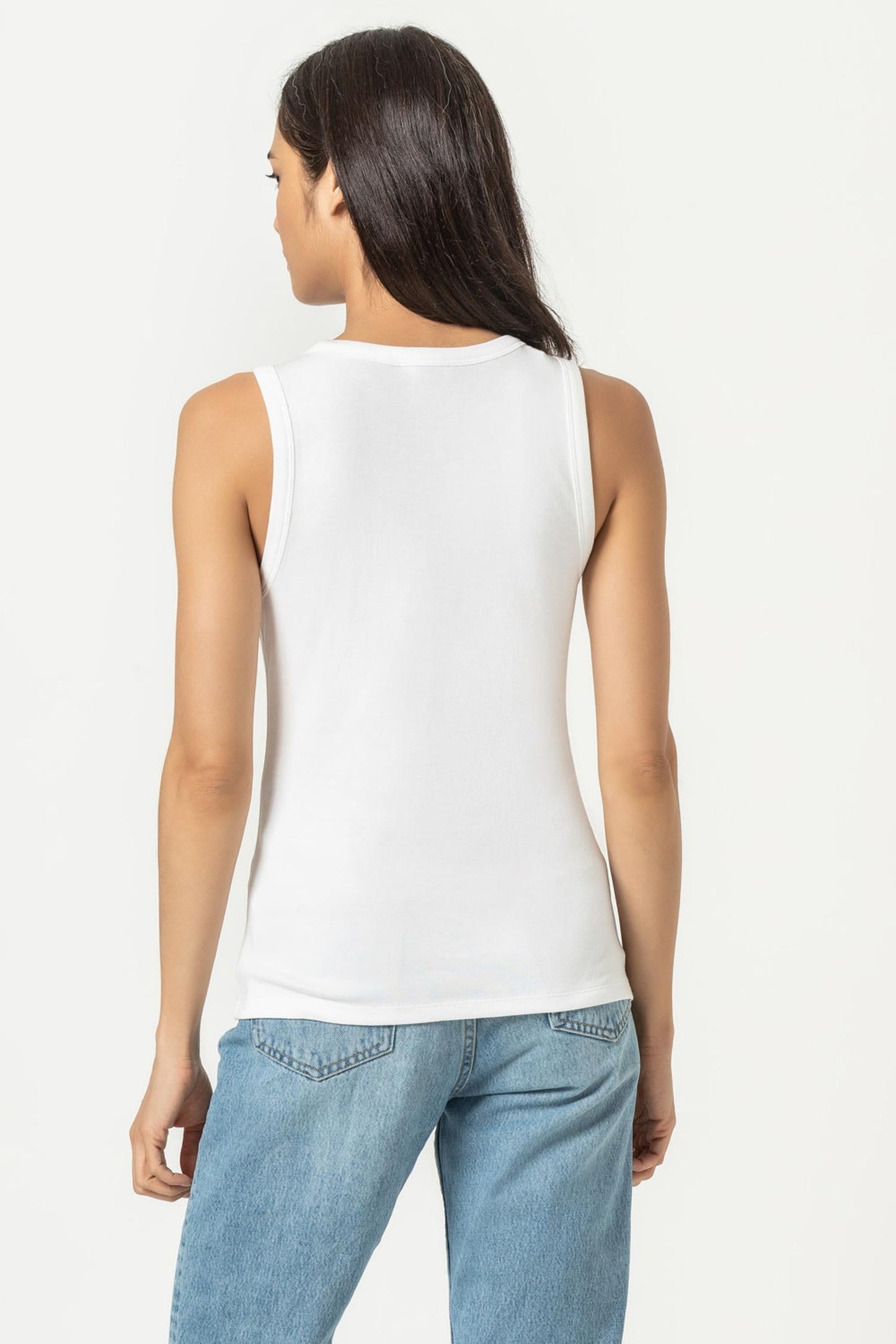 Jewel Tank in White
