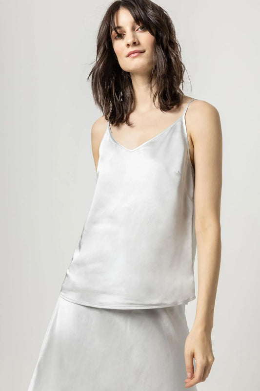 Satin Cami in Platinum