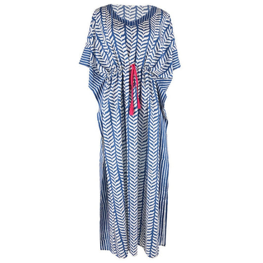 Women Long Batwing Sleeve Summer Print Boho Cover Upc