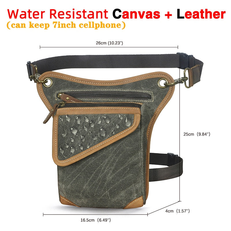 Multifunction Real Leather Shoulder Messenger Bag For Men
