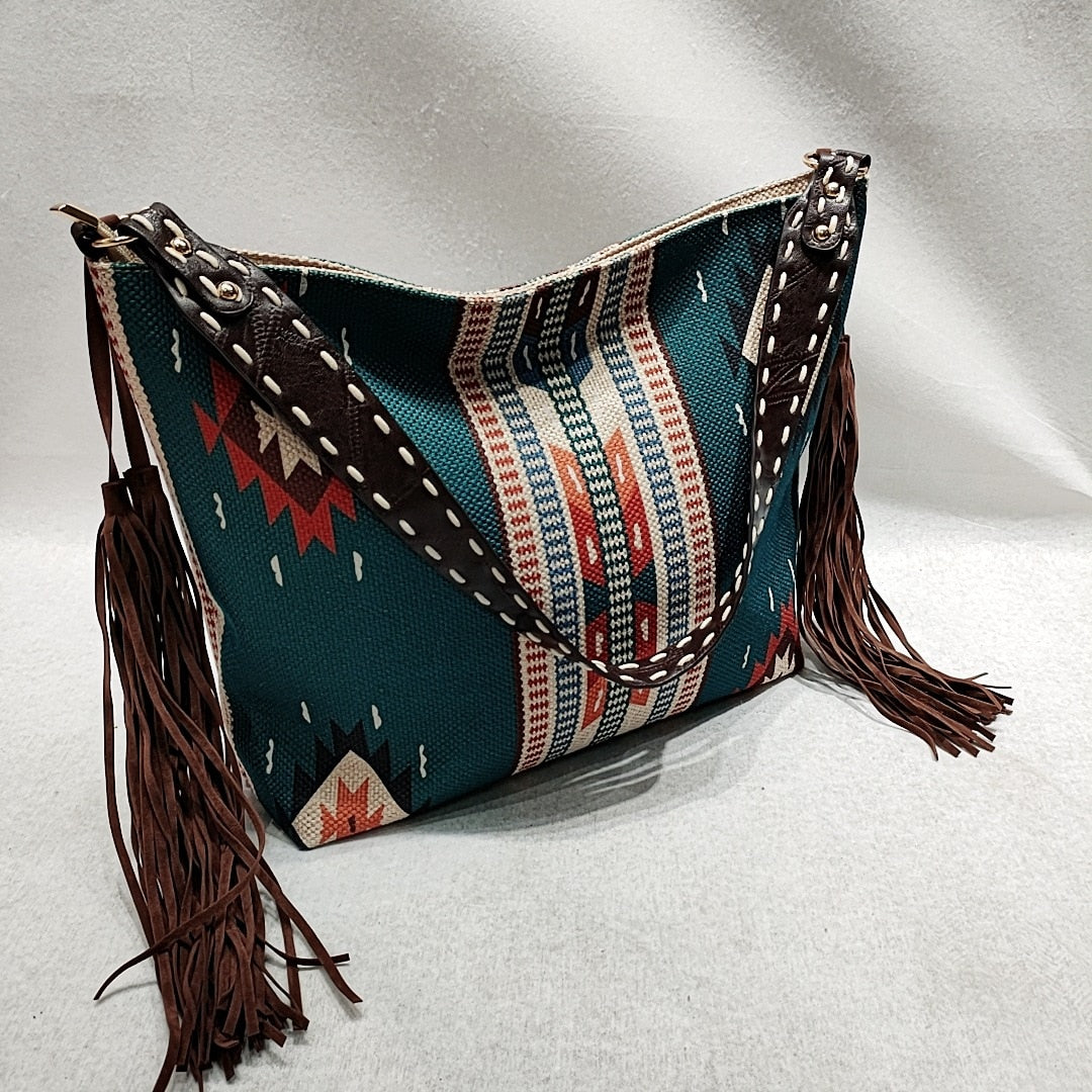 Bohemian Canvas Crossbody Bag