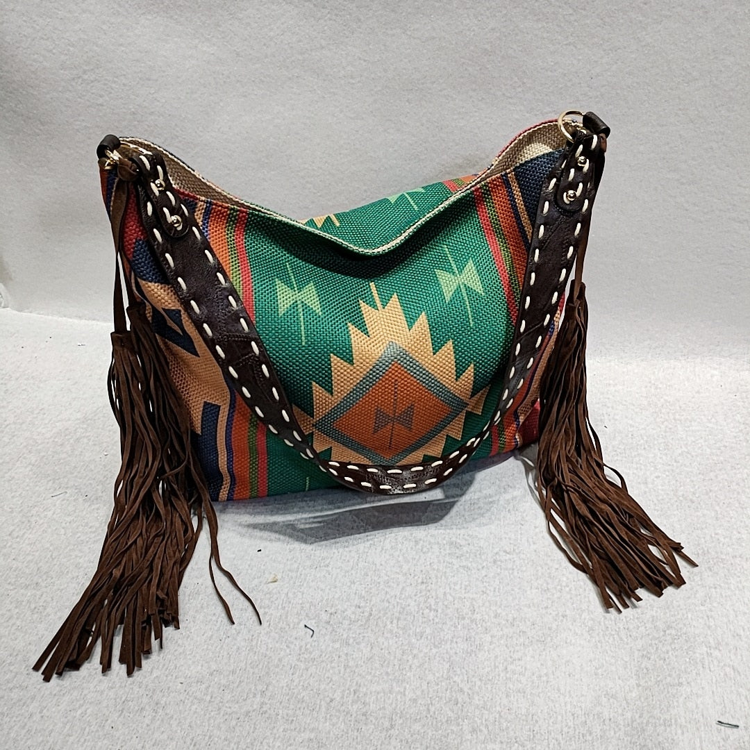 Bohemian Canvas Crossbody Bag