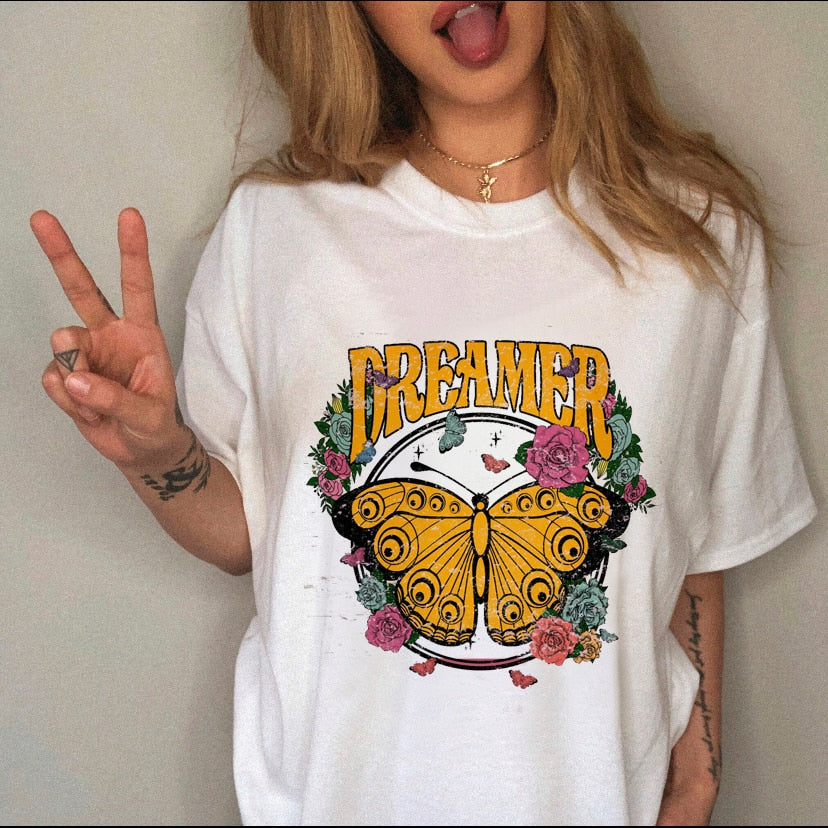 Women Leopard Skull Graphic  Cow Bull  T-shirt For Women - Size Large