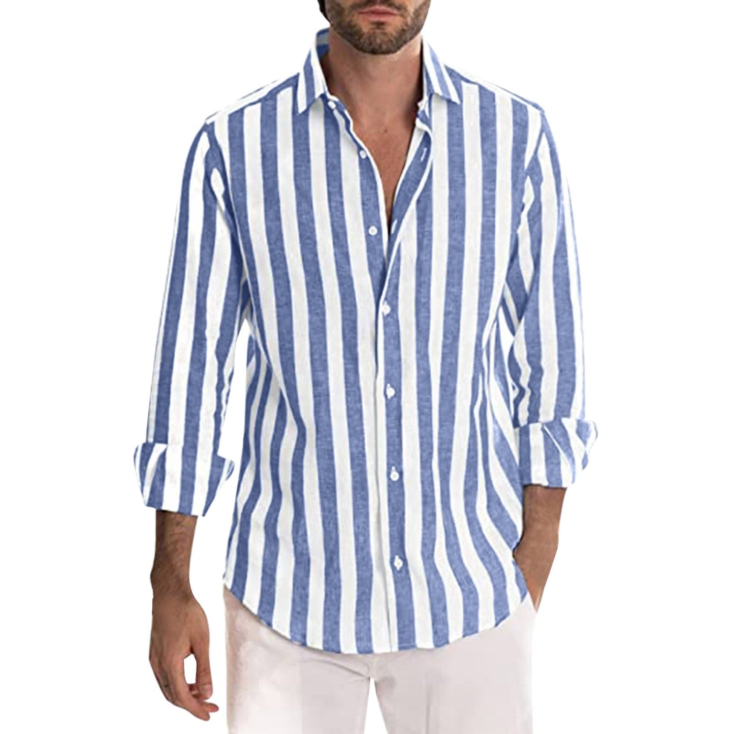 Summer Striped Streetwear Shirt