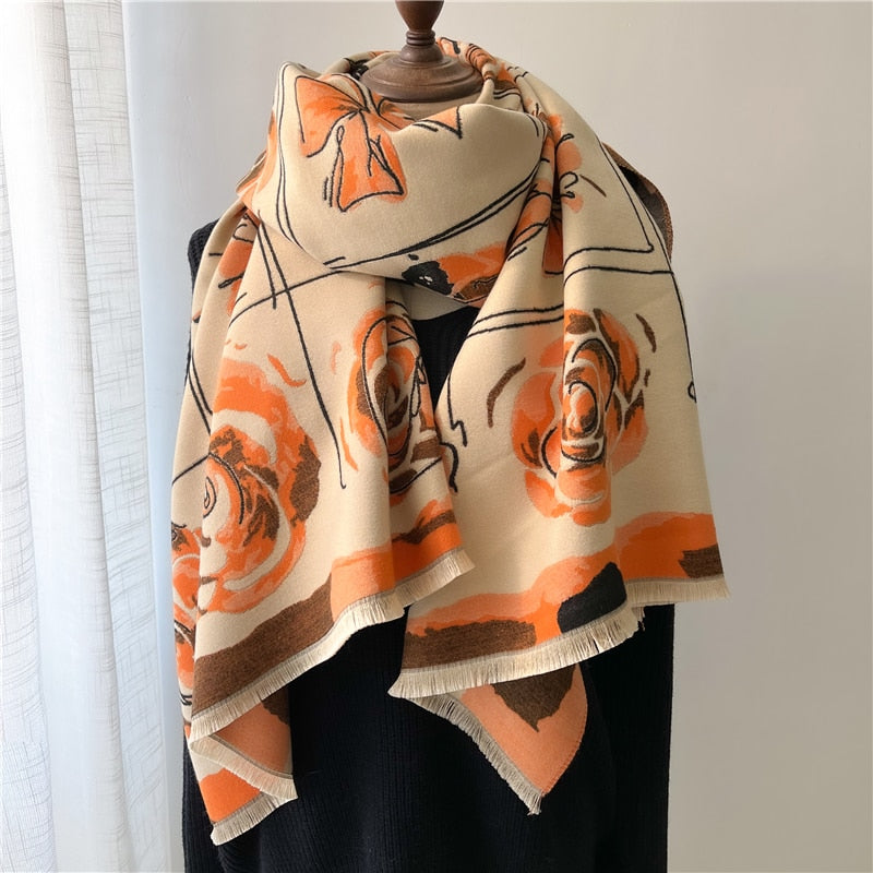 Women Cashmere High-Quality Pashmina Blanket