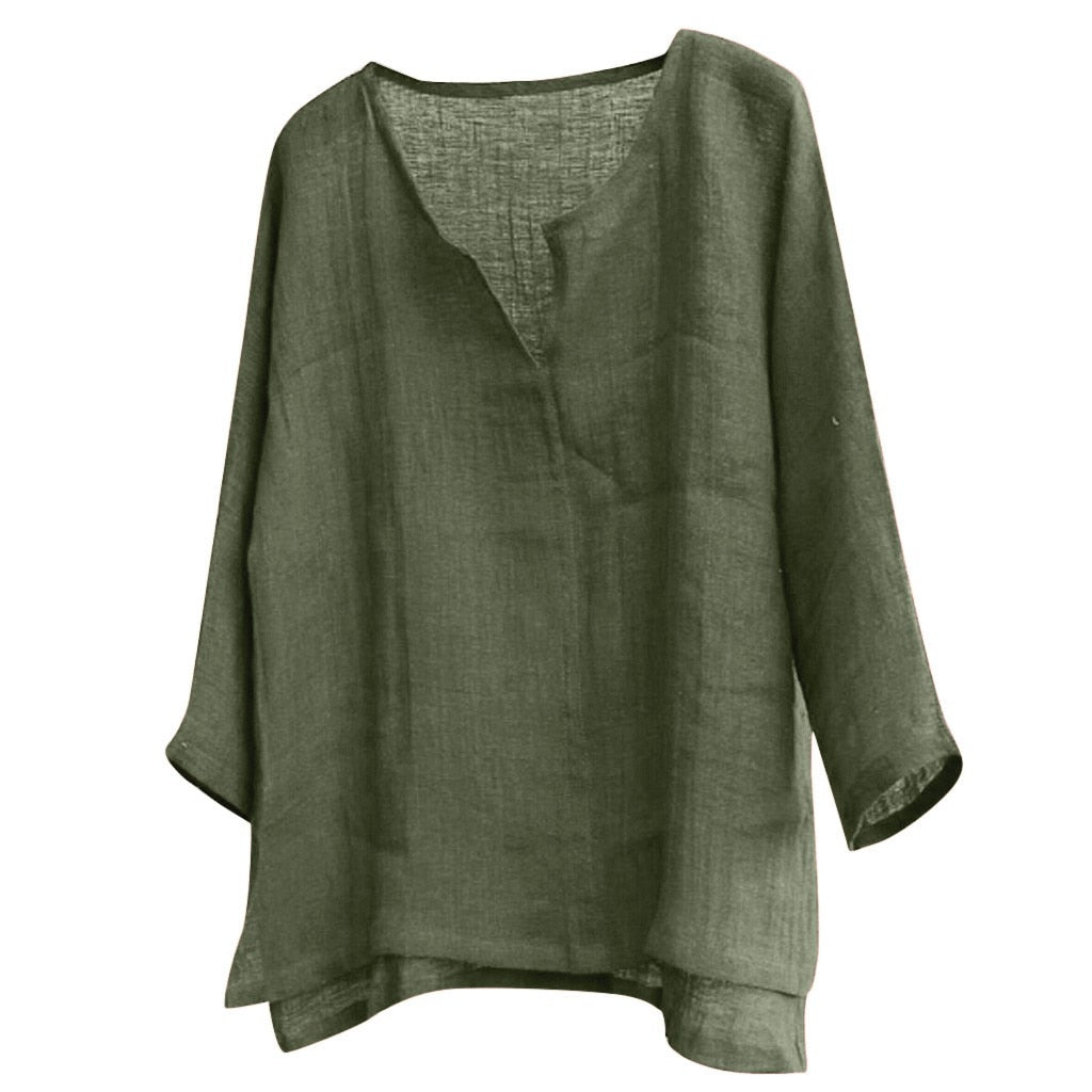Casual Breathable Camisa Masculina Loose Blouse - size XXXL