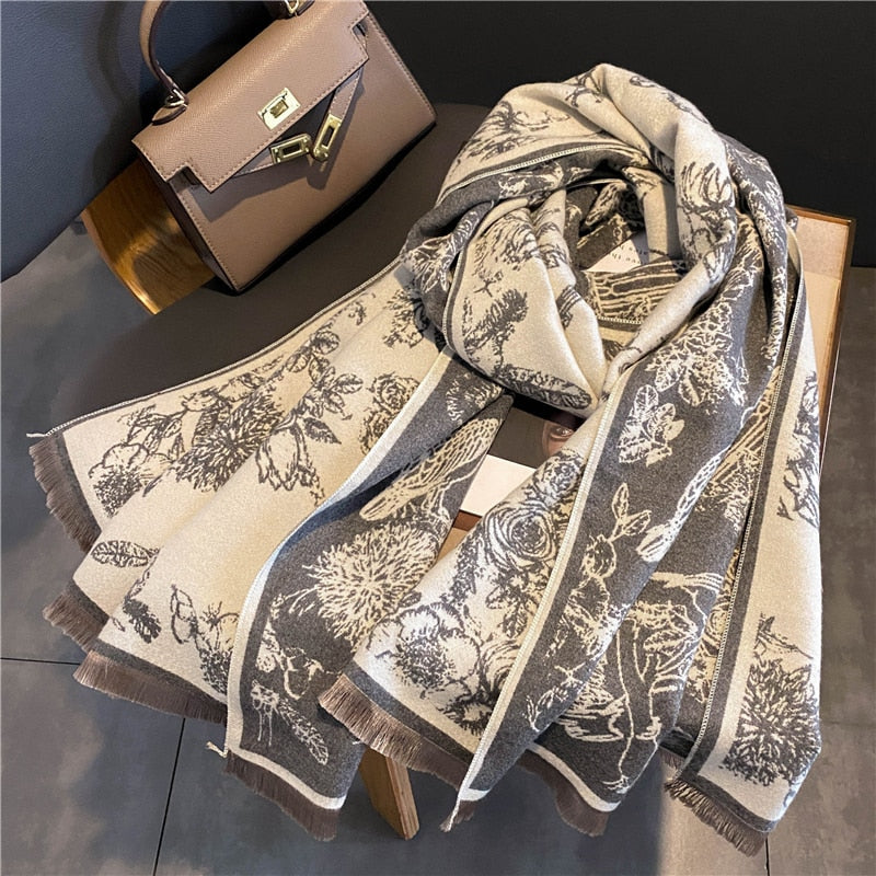 Women Cashmere High-Quality Pashmina Blanket