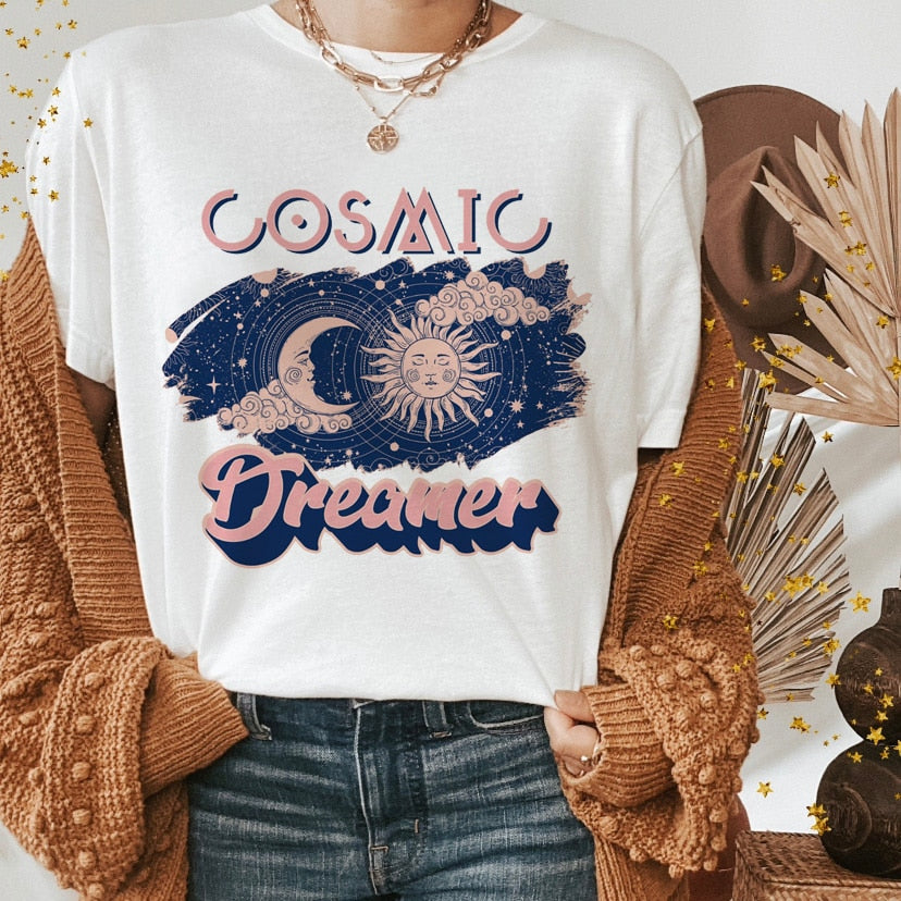 Vintage Western Denim Cartoon Graphic Top - Size Medium