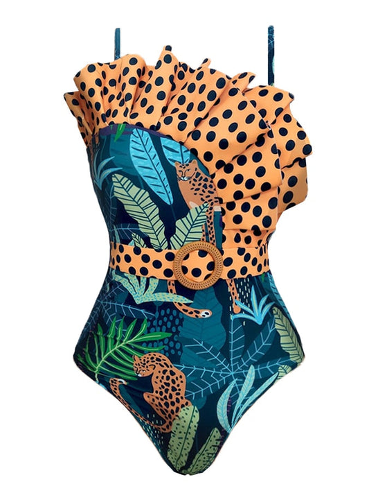 Elegant Holiday Asymmetrical Vintage Summer Surf Wear