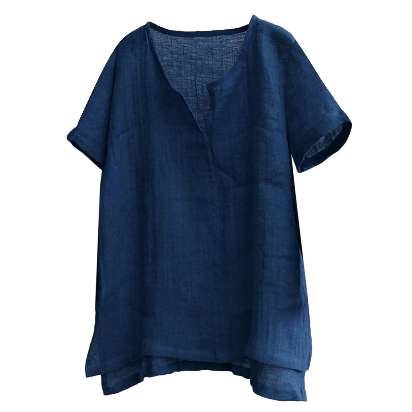 Casual Breathable Camisa Masculina Loose Blouse - size XXXL