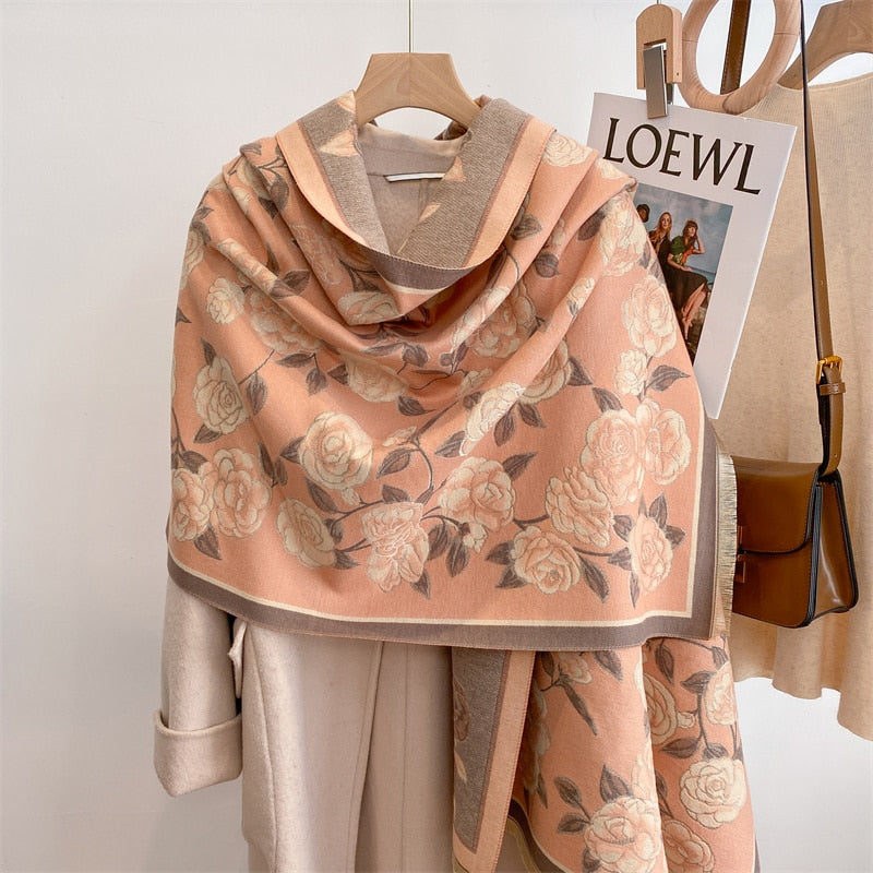 Women Cashmere High-Quality Pashmina Blanket