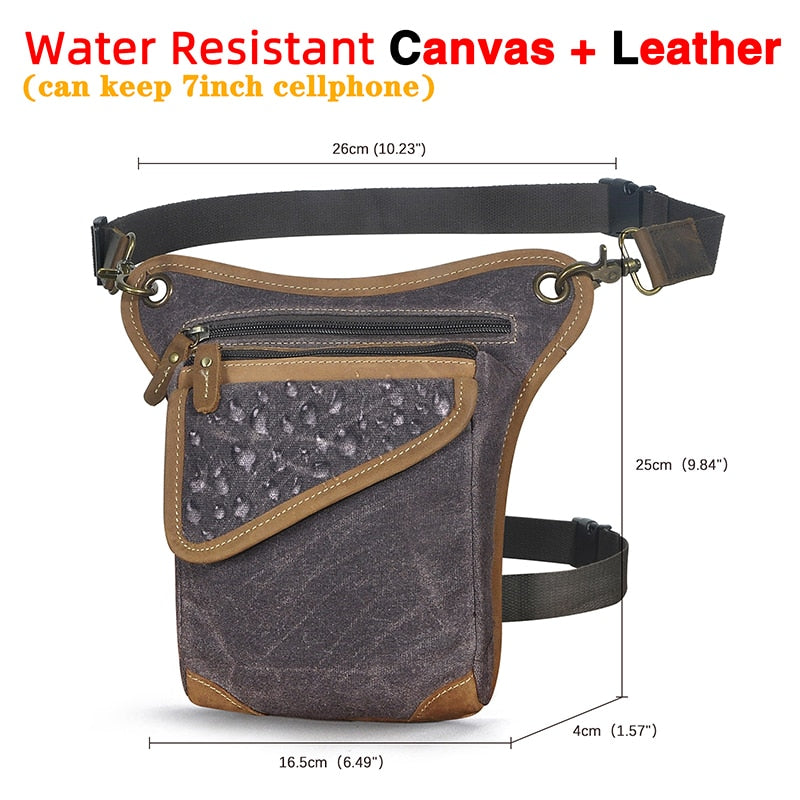 Multifunction Real Leather Shoulder Messenger Bag For Men