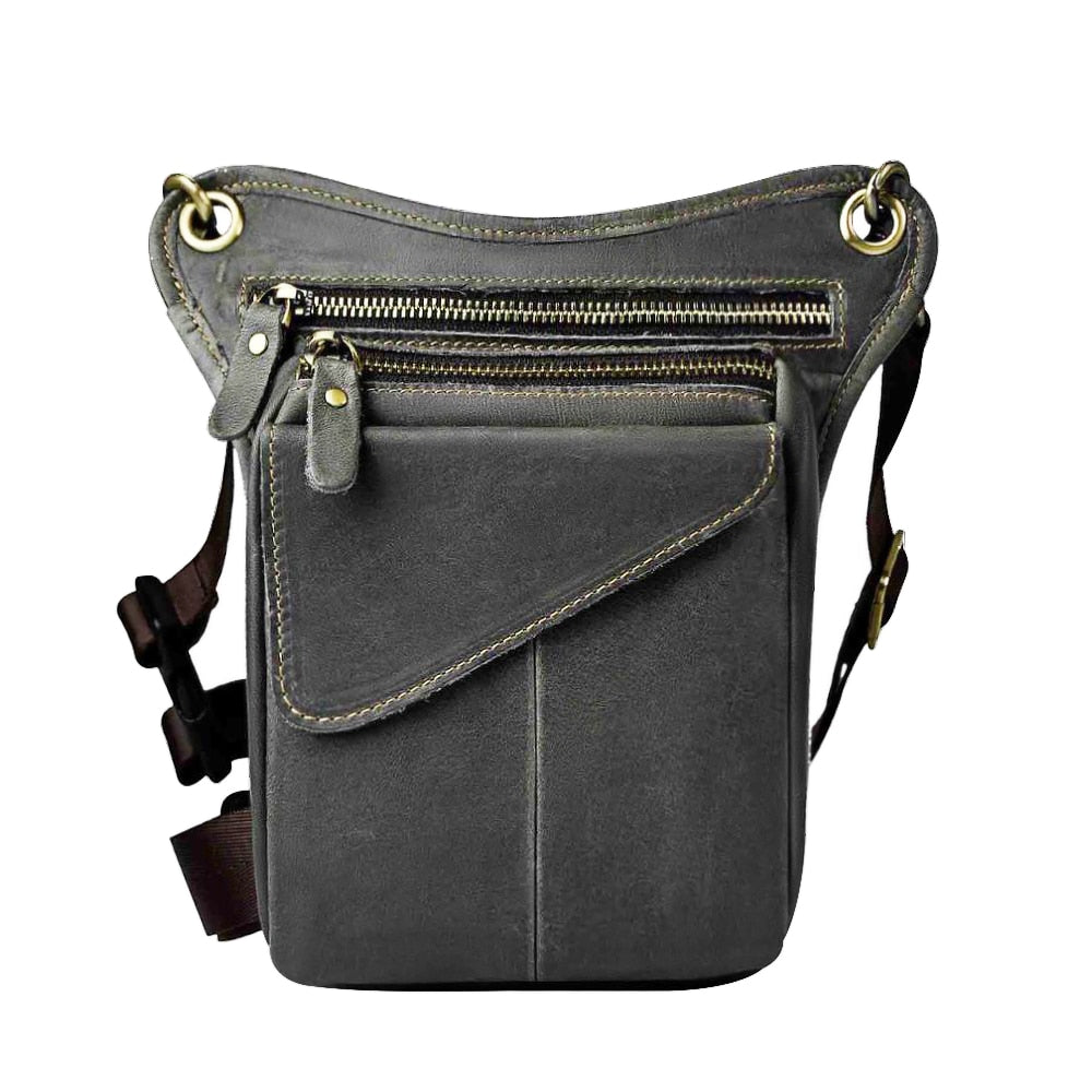 Multifunction Real Leather Shoulder Messenger Bag For Men