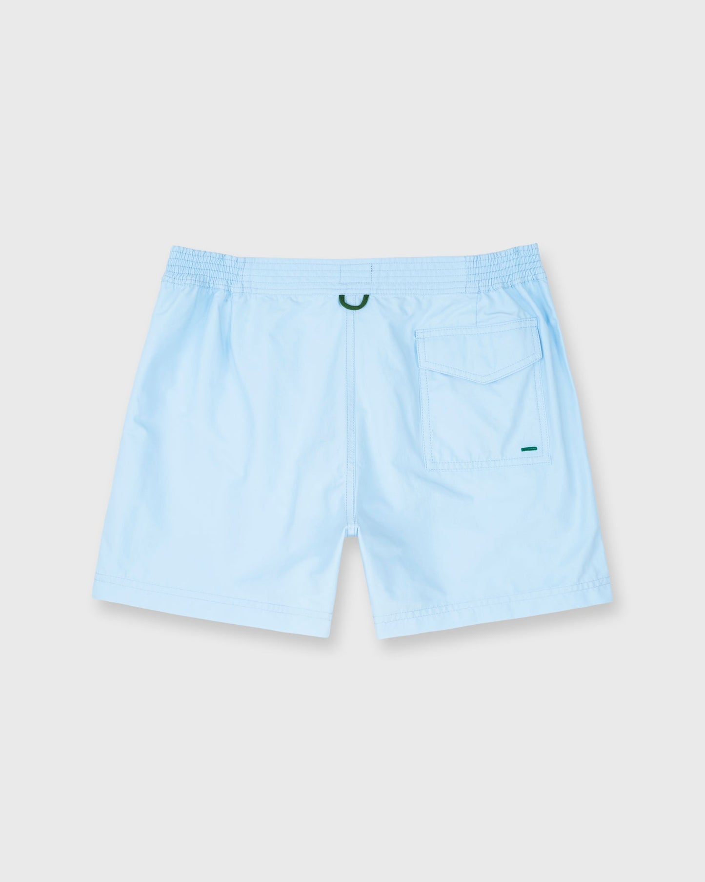 Zip-Front Standard Swim Short in Sky Nylon