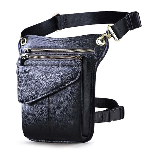 Multifunction Real Leather Shoulder Messenger Bag For Men