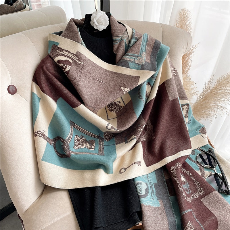 Women Cashmere High-Quality Pashmina Blanket