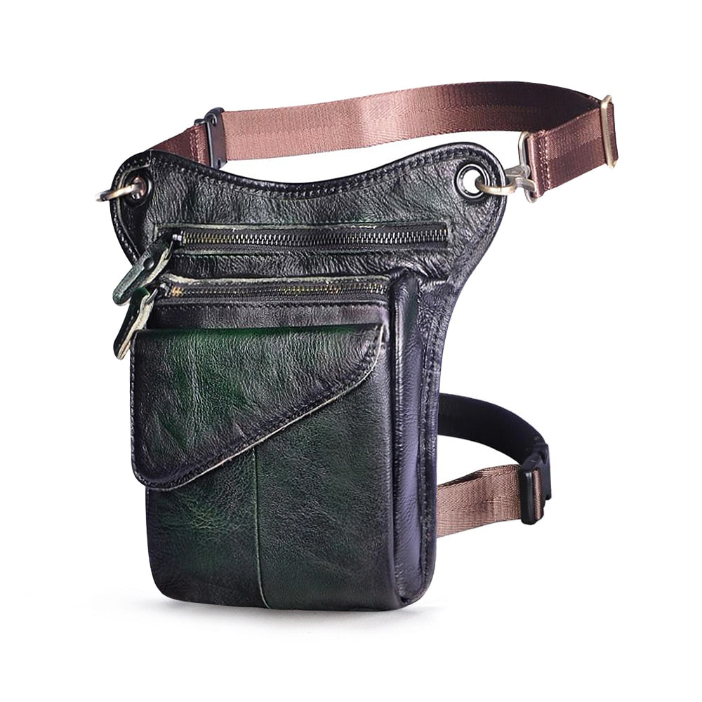 Multifunction Real Leather Shoulder Messenger Bag For Men