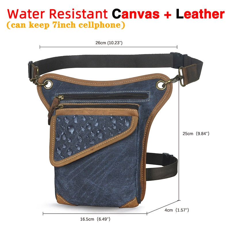 Multifunction Real Leather Shoulder Messenger Bag For Men