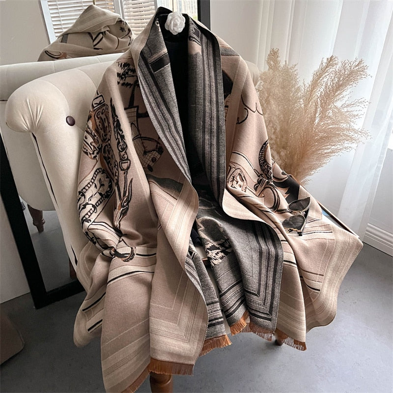 Women Cashmere High-Quality Pashmina Blanket