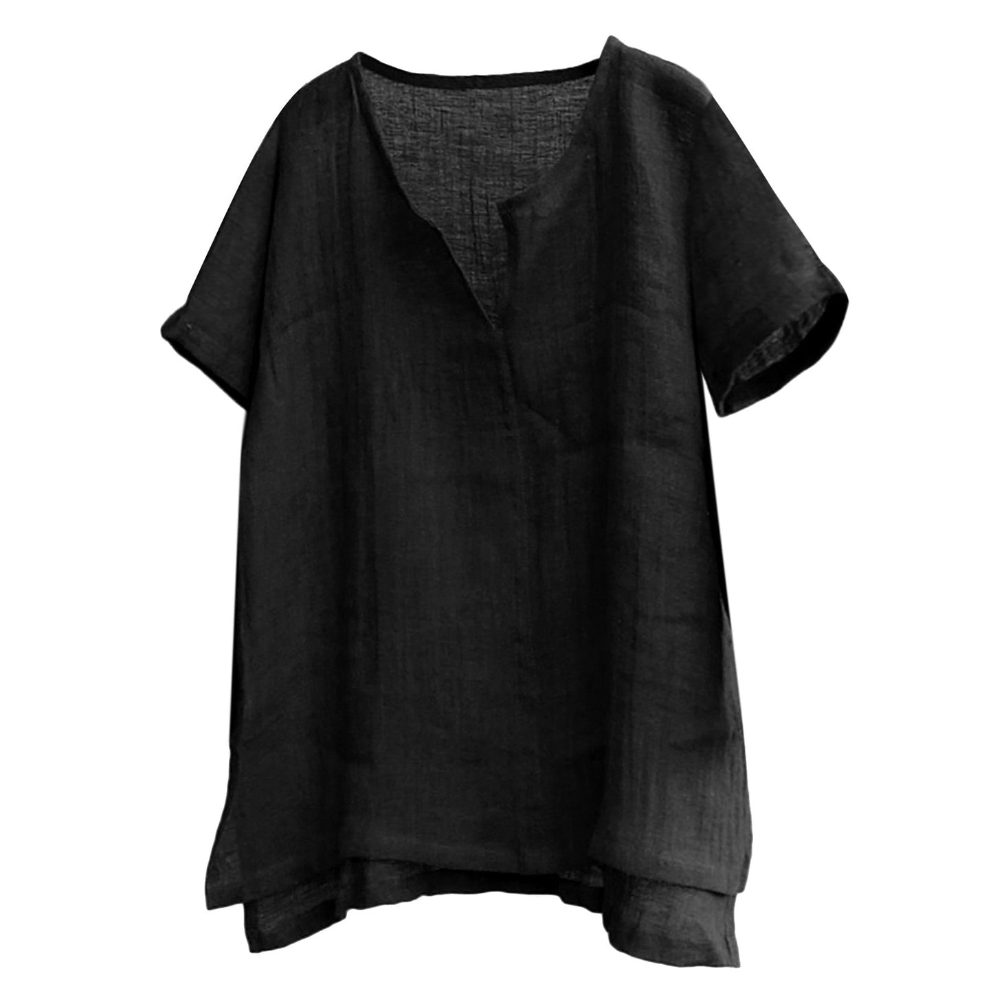 Casual Breathable Camisa Masculina Loose Blouse - size XXXL