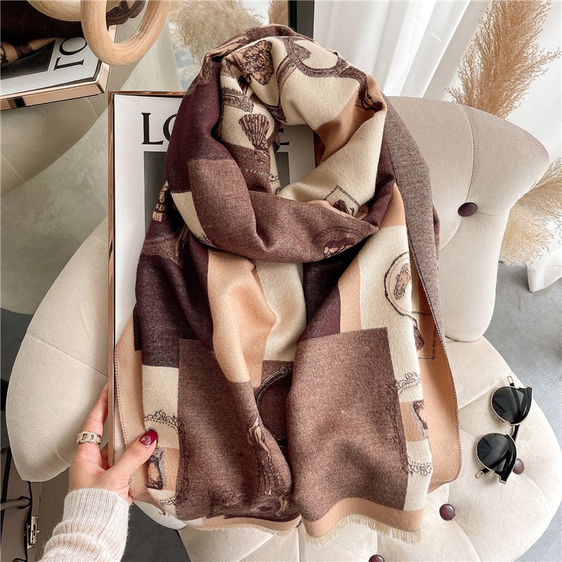Women Cashmere High-Quality Pashmina Blanket