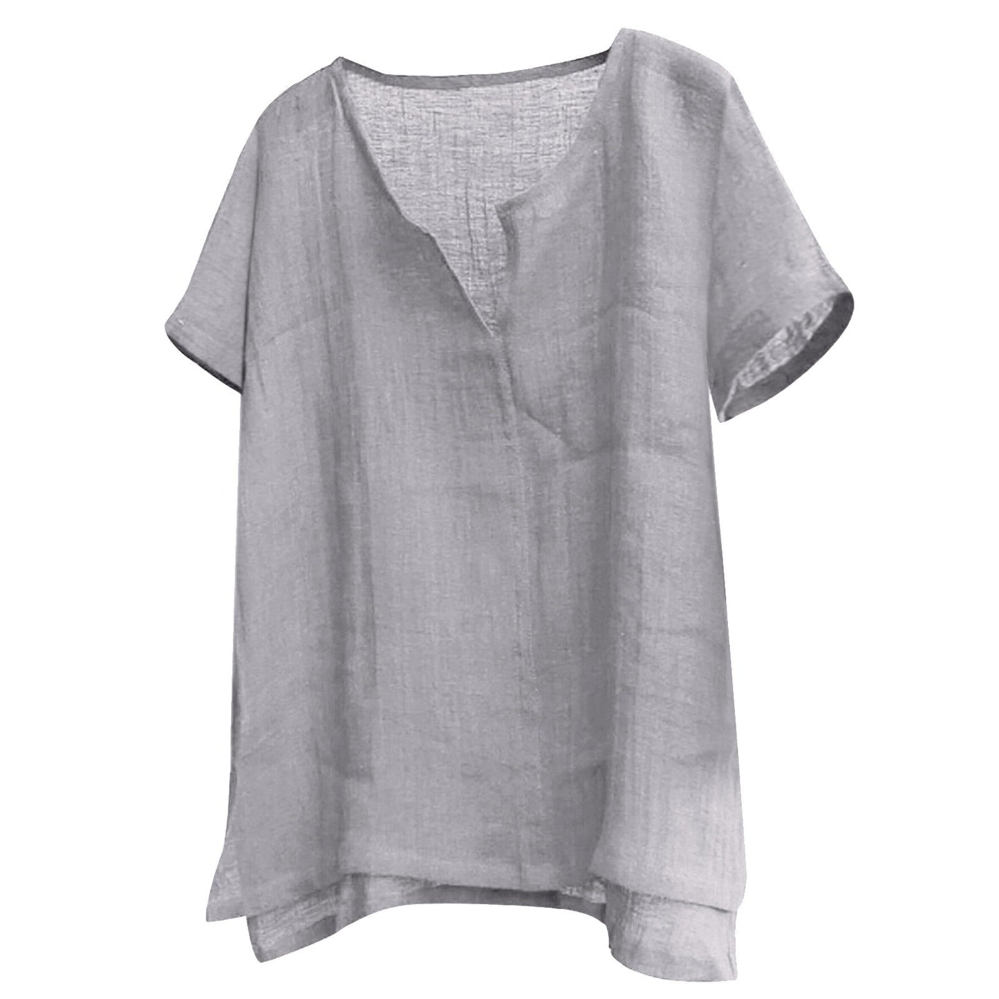 Casual Breathable Camisa Masculina Loose Blouse - size XXXL