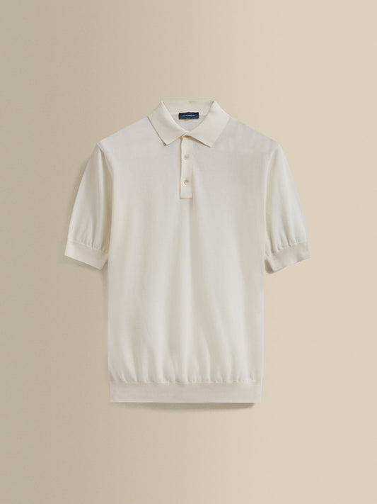 Cotton Air Crepe Polo Shirt