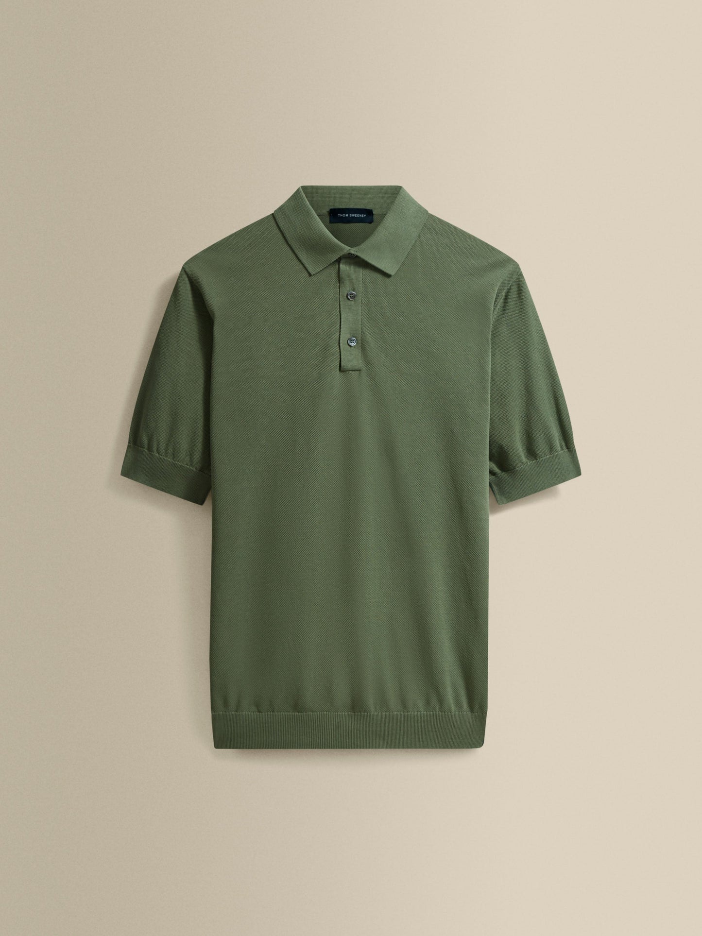 Cotton Air Crepe Polo Shirt