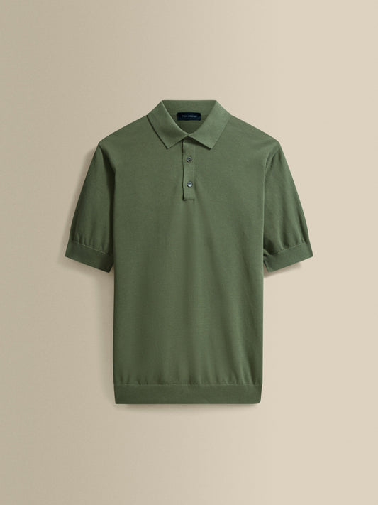 Cotton Air Crepe Polo Shirt