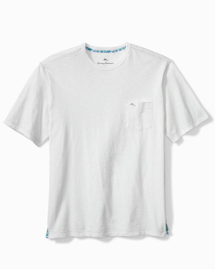 Bali Beach Short Sleeve Crew in White