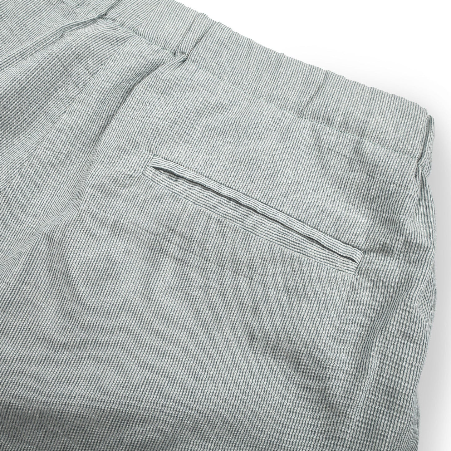 The Isla Pant in Seafoam Striped Cotton