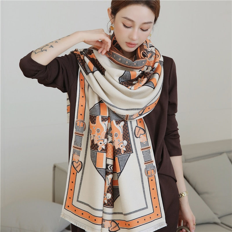 Women Cashmere High-Quality Pashmina Blanket