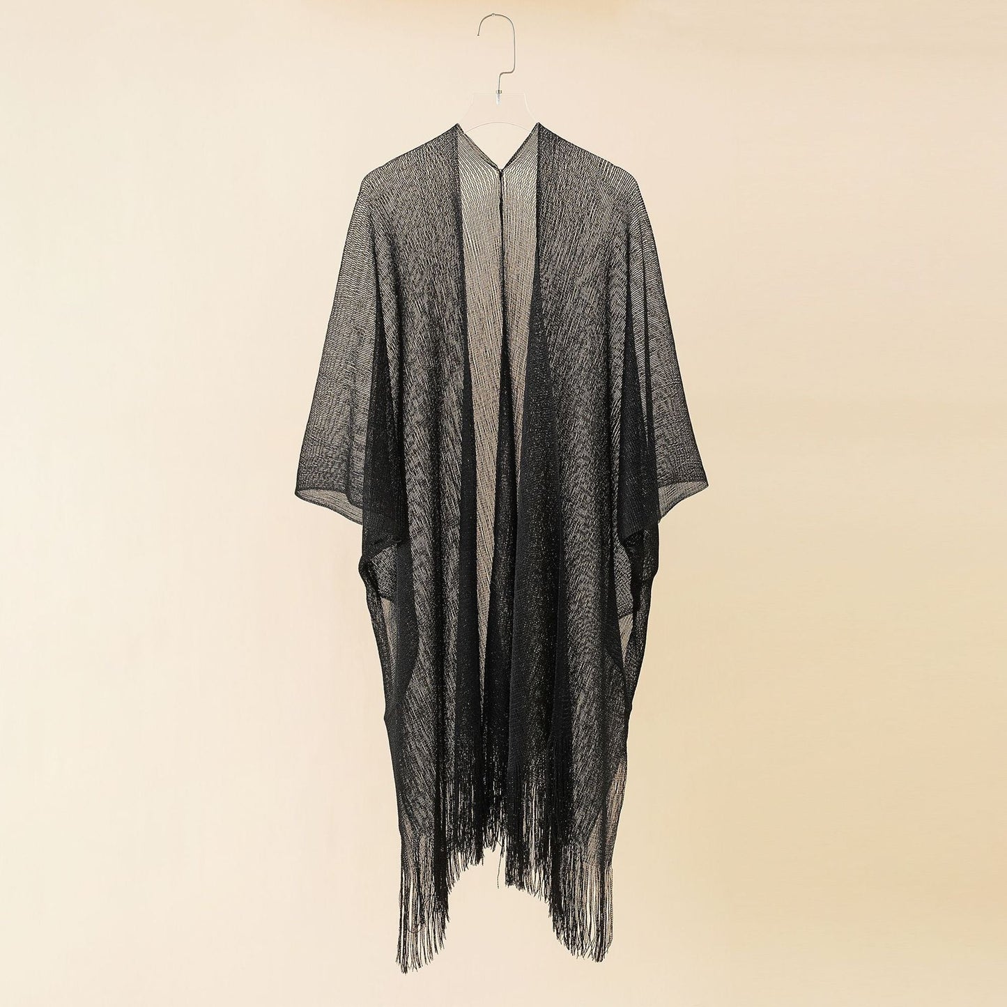 Sexy Beach See Through Kaftan Tassel Tunic Swimsuit Cover-up