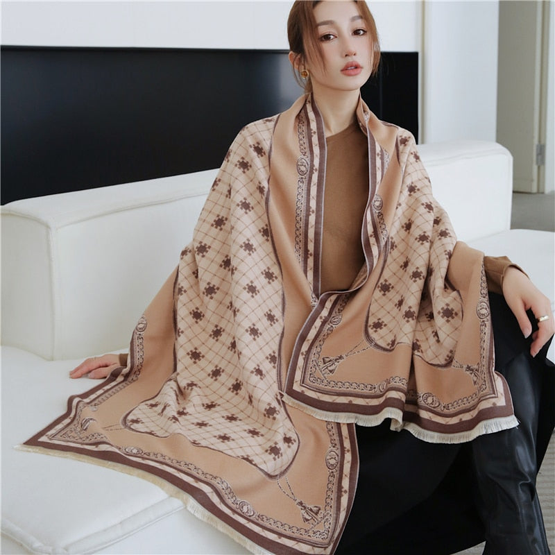 Women Cashmere High-Quality Pashmina Blanket
