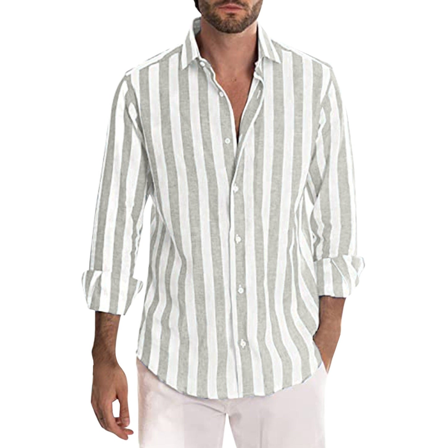 Summer Striped Streetwear Shirt