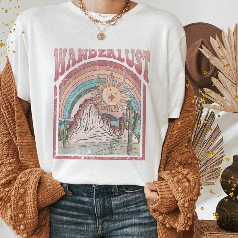 Vintage Western Denim Cartoon Graphic Top - SIze Small