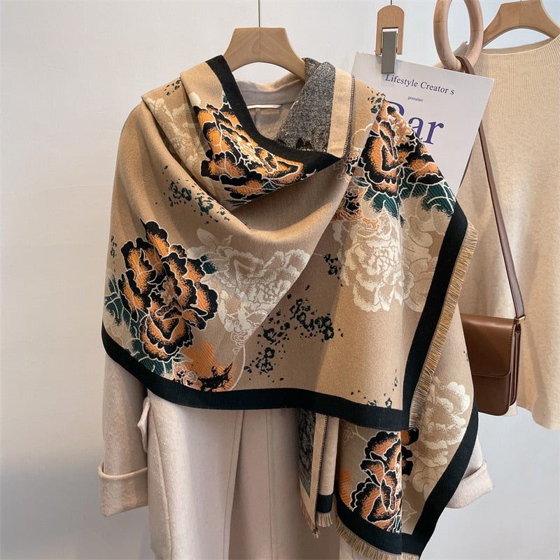 Women Cashmere High-Quality Pashmina Blanket