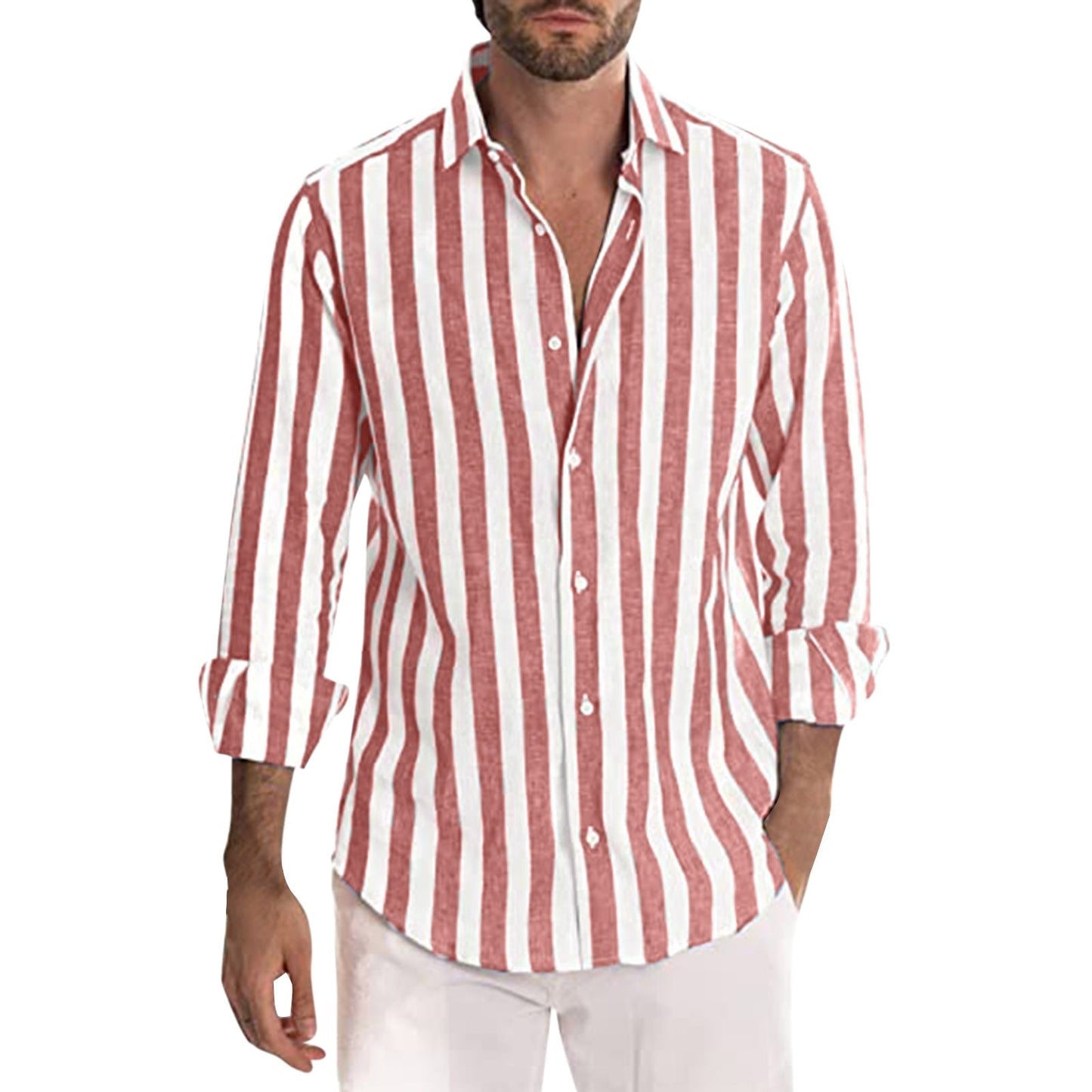 Summer Striped Streetwear Shirt